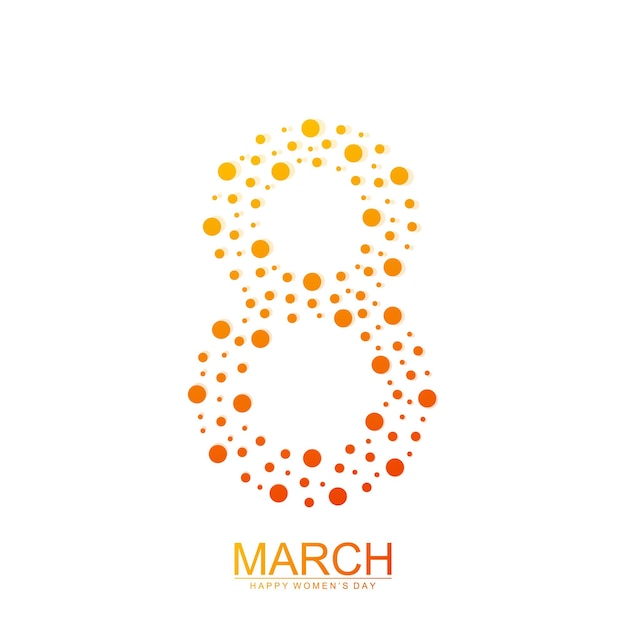 Illustrazione vettoriale della giornata internazionale della donna dell'otto marzo