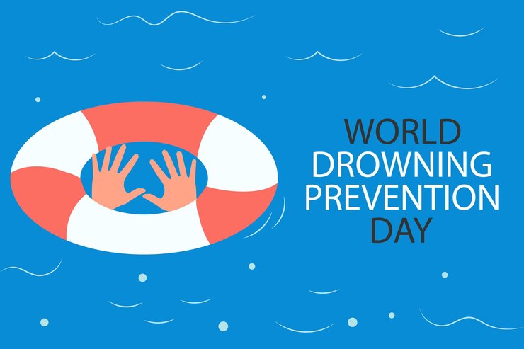 Illustrazione vettoriale della Giornata mondiale per la prevenzione dell'annegamento Modello per poster di banner di sfondo