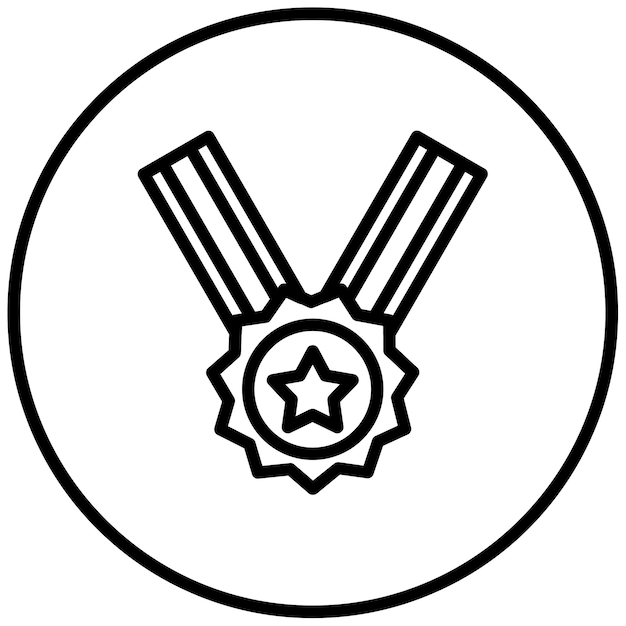 Illustrazione vettoriale della medaglia online