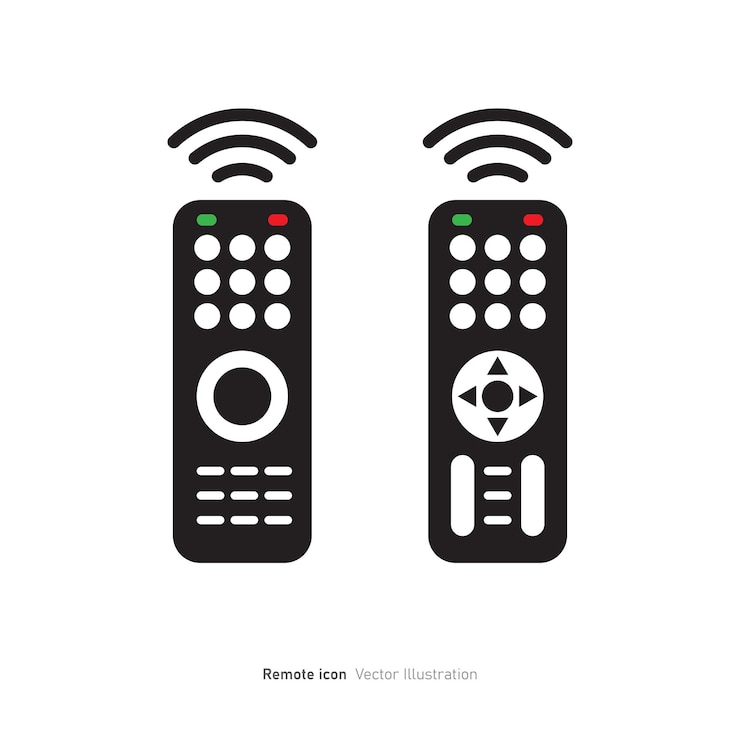Vettore illustrazione vettoriale della progettazione di icone remote