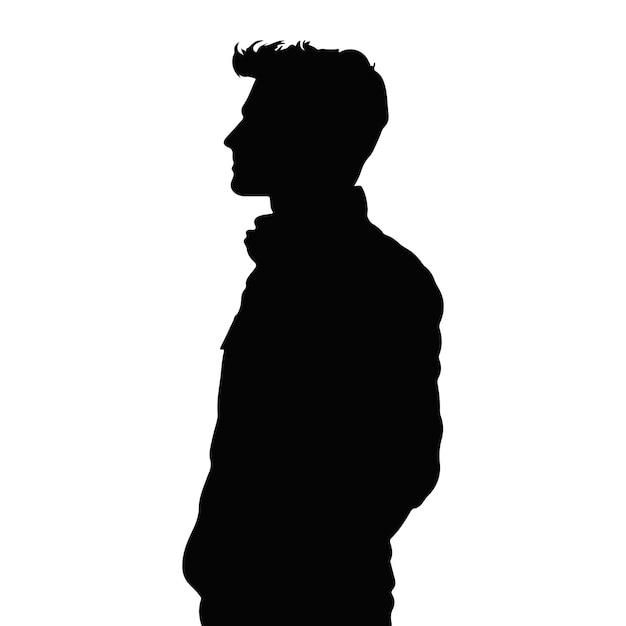 Illustrazione vettoriale della silhouette dell'uomo