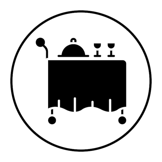 Illustrazione vettoriale della stanza di servizio