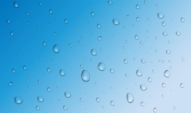 Illustrazione vettoriale delle gocce d'acqua