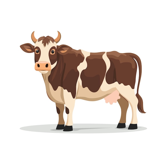 Illustrazione vettoriale delle mucche Concepto di animali da allevamento Agricoltura rurale