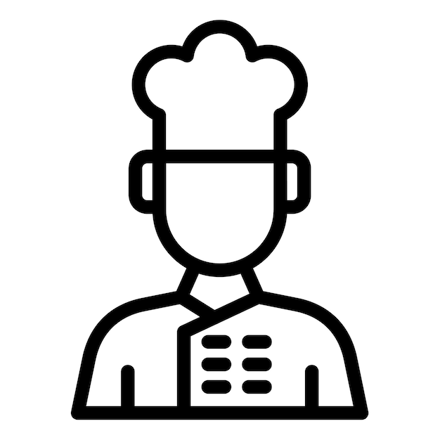 Illustrazione vettoriale dello chef maschio