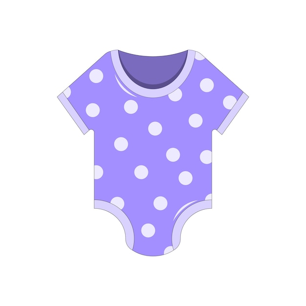 Illustrazione vettoriale di abbigliamento per bambini per ragazzi e ragazze Abbigliamento per neonati su sfondo bianco