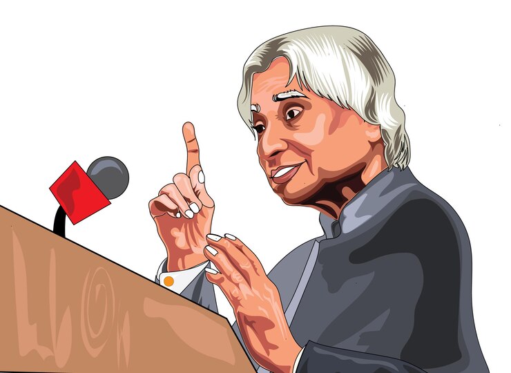 Illustrazione vettoriale di Abdul kalam
