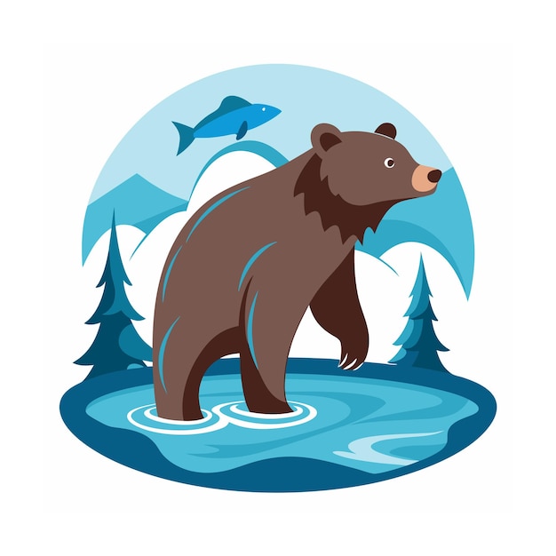 Illustrazione vettoriale di animali forestali