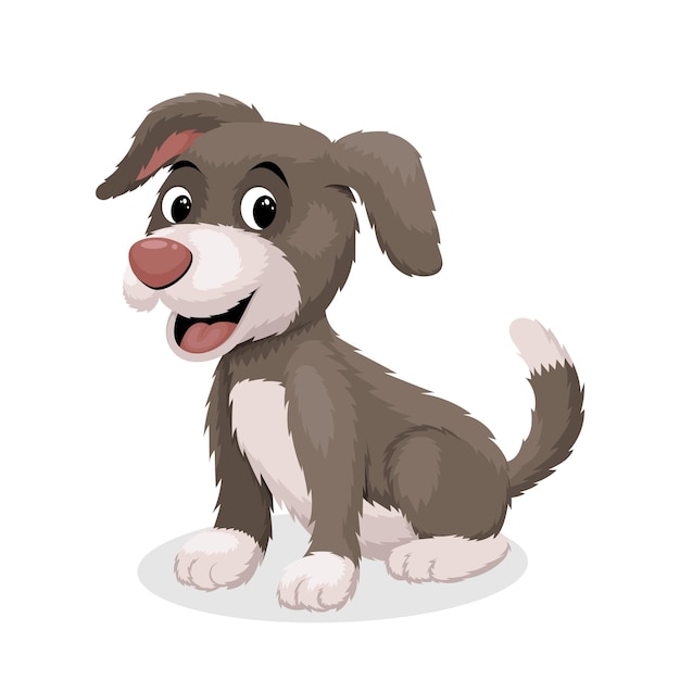 Illustrazione vettoriale di cartoni animati per cuccioli carinosi