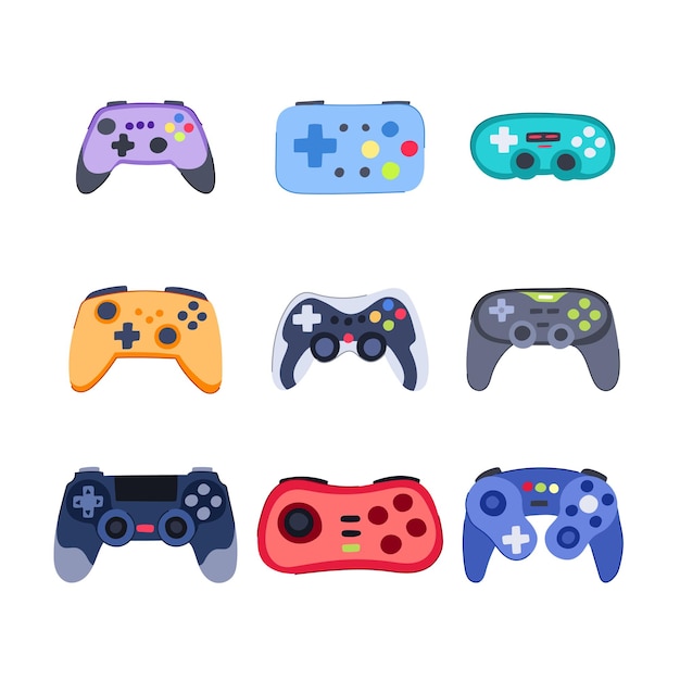 illustrazione vettoriale di cartoni animati per gamepad