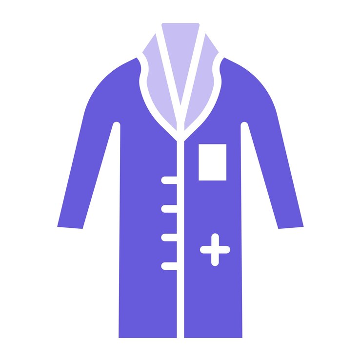 Vettore illustrazione vettoriale di doctor coat