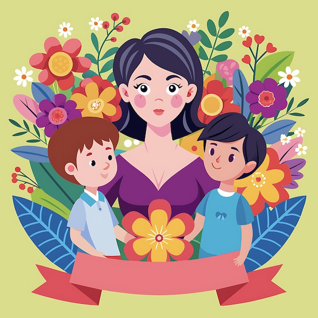Illustrazione vettoriale di Happy Mothers Day