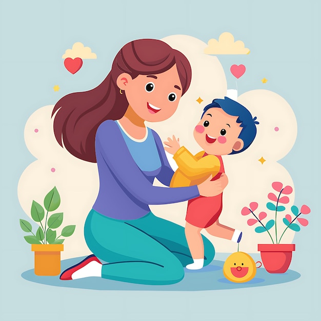 Illustrazione vettoriale di Happy Mothers Day