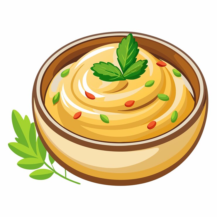 Vettore illustrazione vettoriale di hummus day isolata su uno sfondo bianco