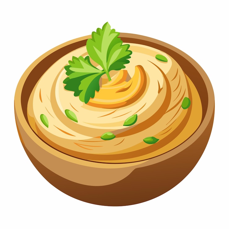 Vettore illustrazione vettoriale di hummus day isolata su uno sfondo bianco