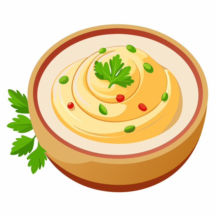 Vettore illustrazione vettoriale di hummus day isolata su uno sfondo bianco