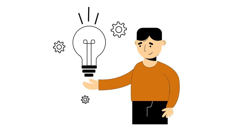 Illustrazione vettoriale di idee creative aziendali