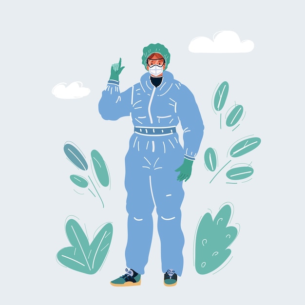 Illustrazione vettoriale di illustration doctor