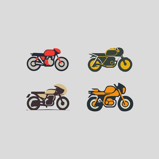 Illustrazione vettoriale di moto