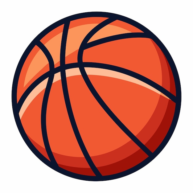 Illustrazione vettoriale di pallacanestro sportivo di alta qualità