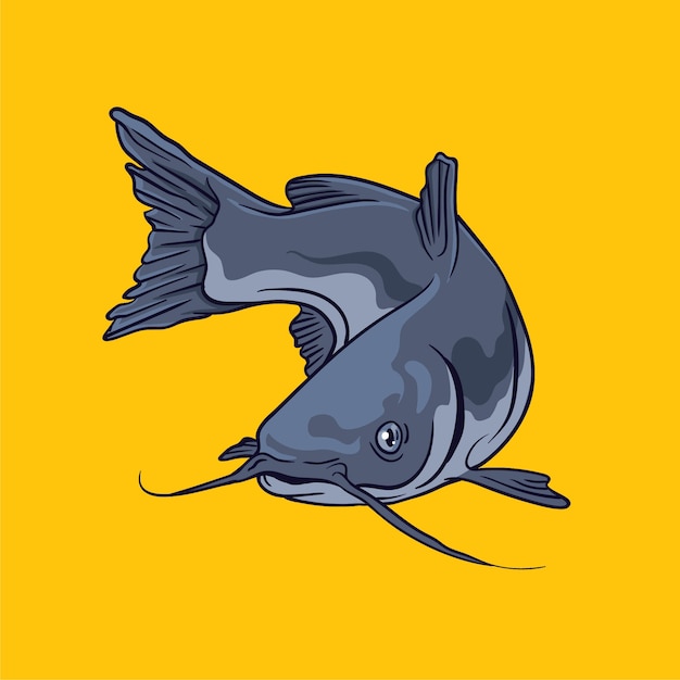 Illustrazione vettoriale di pesce gatto