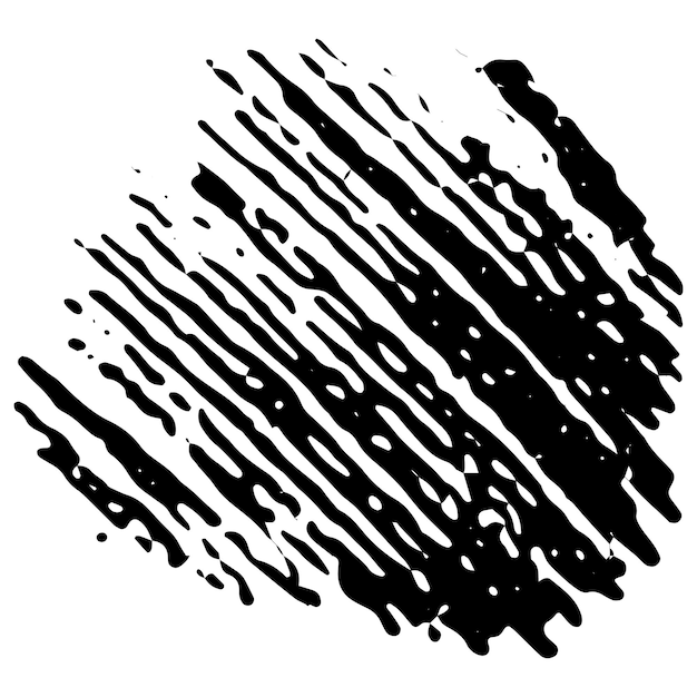 Illustrazione vettoriale di Scribble pennello tratto di vernice disegnata a mano grunge Modello di disegno del logo vettoriale del pennello di vernice grunge vettoriale Forme Grunge nere