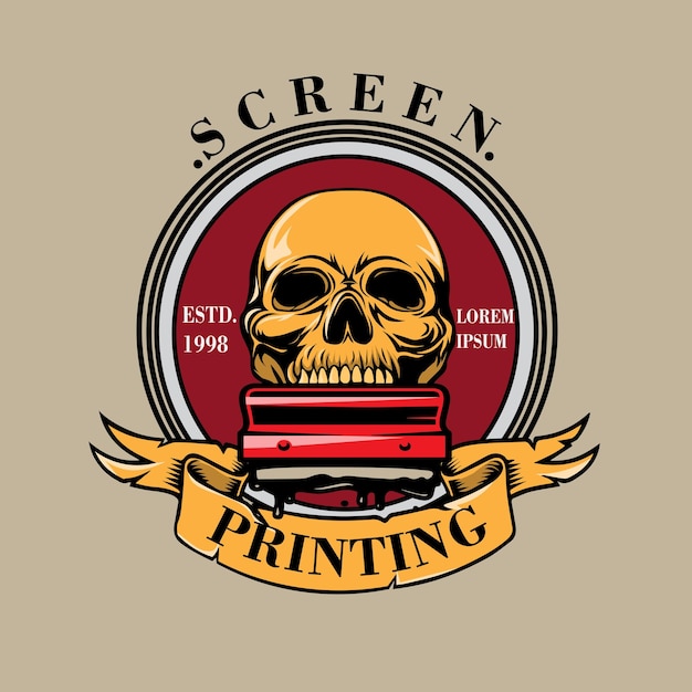 Illustrazione vettoriale di serigrafia