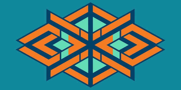 Illustrazione vettoriale di sfondo a modello geometrico