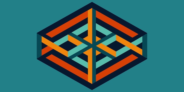 Illustrazione vettoriale di sfondo a modello geometrico