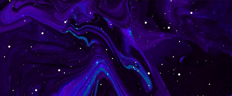 Vettore illustrazione vettoriale di sfondo flusso viola colorato galassia