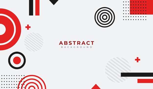 Illustrazione vettoriale di sfondo geometrico astratto rosso e nero