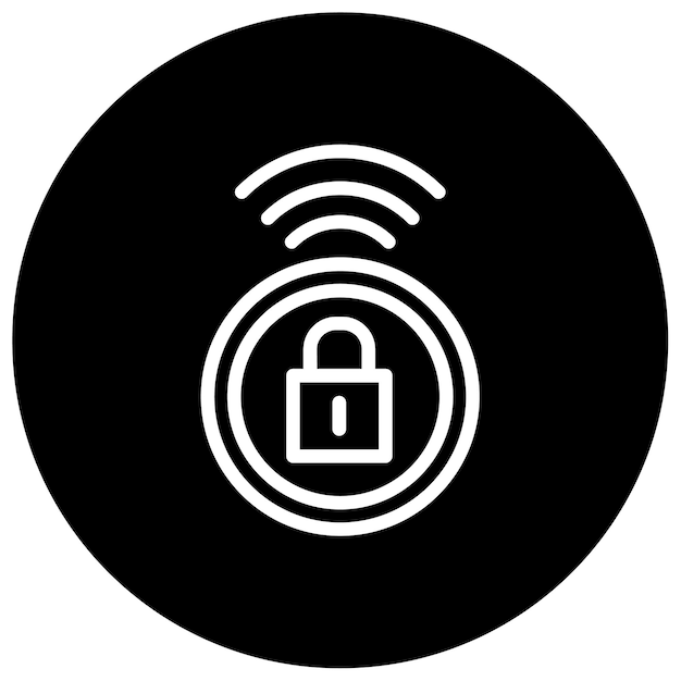 Illustrazione vettoriale di sicurezza intelligente