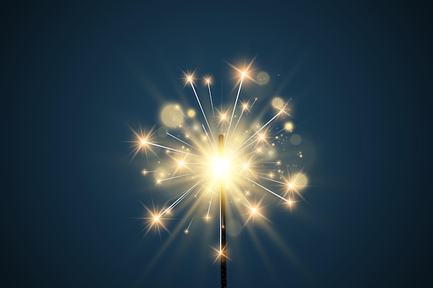 Illustrazione vettoriale di stelle filanti su uno sfondo.