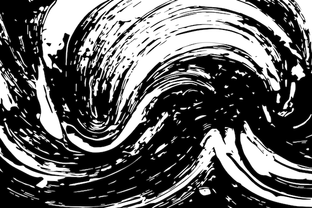 illustrazione vettoriale di texture astratte nere su sfondo bianco