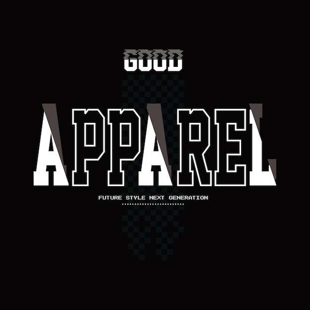 illustrazione vettoriale di tipografia di design di abbigliamento di buona qualità