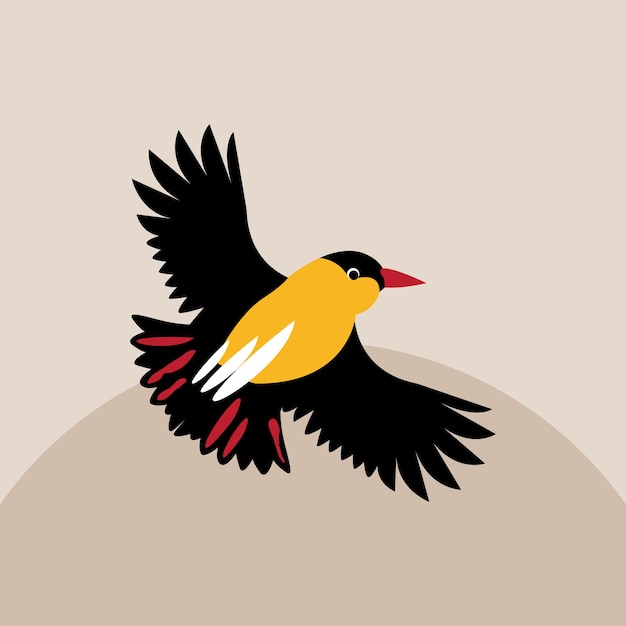 illustrazione vettoriale di uccello