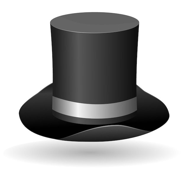 Illustrazione vettoriale di un cappello a cilindro