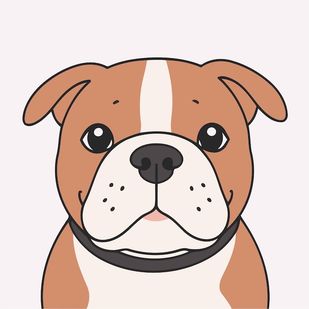 Illustrazione vettoriale di un carino cane per bambini