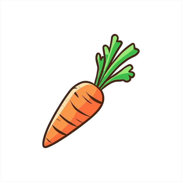 Illustrazione vettoriale di una carota