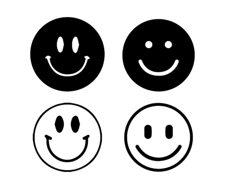 Vettore illustrazione vettoriale di una grande collezione di icone emoji