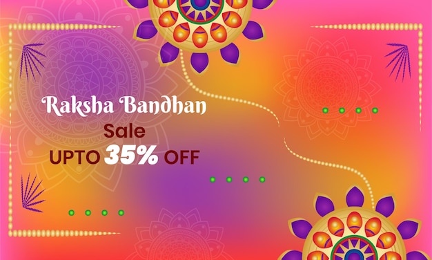 Illustrazione vettoriale di vendita Happy Raksha Bandhan fino a 35 di sconto su tutte le marche Bella illustrazione rakhi