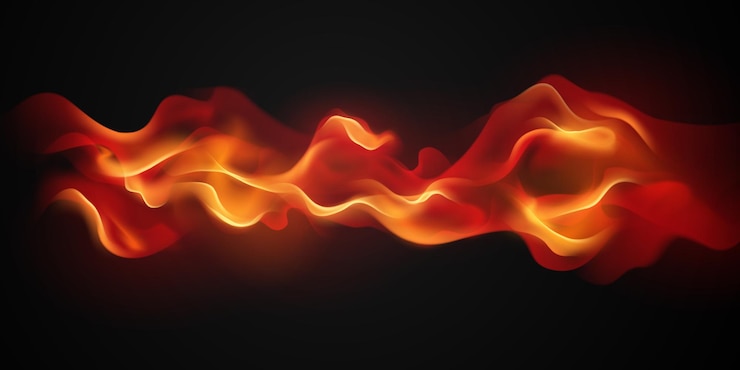 Vettore illustrazione vettoriale di virtual flame set design