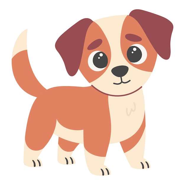 Illustrazione vettoriale disegnata a mano di un cattivo cane.