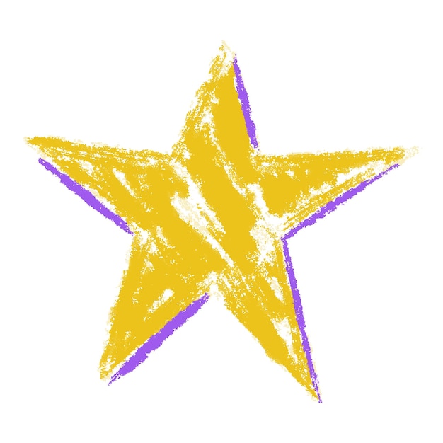 Illustrazione vettoriale, effetto contorno matita stelle, stelle disegnate a mano, scarabocchi con matite