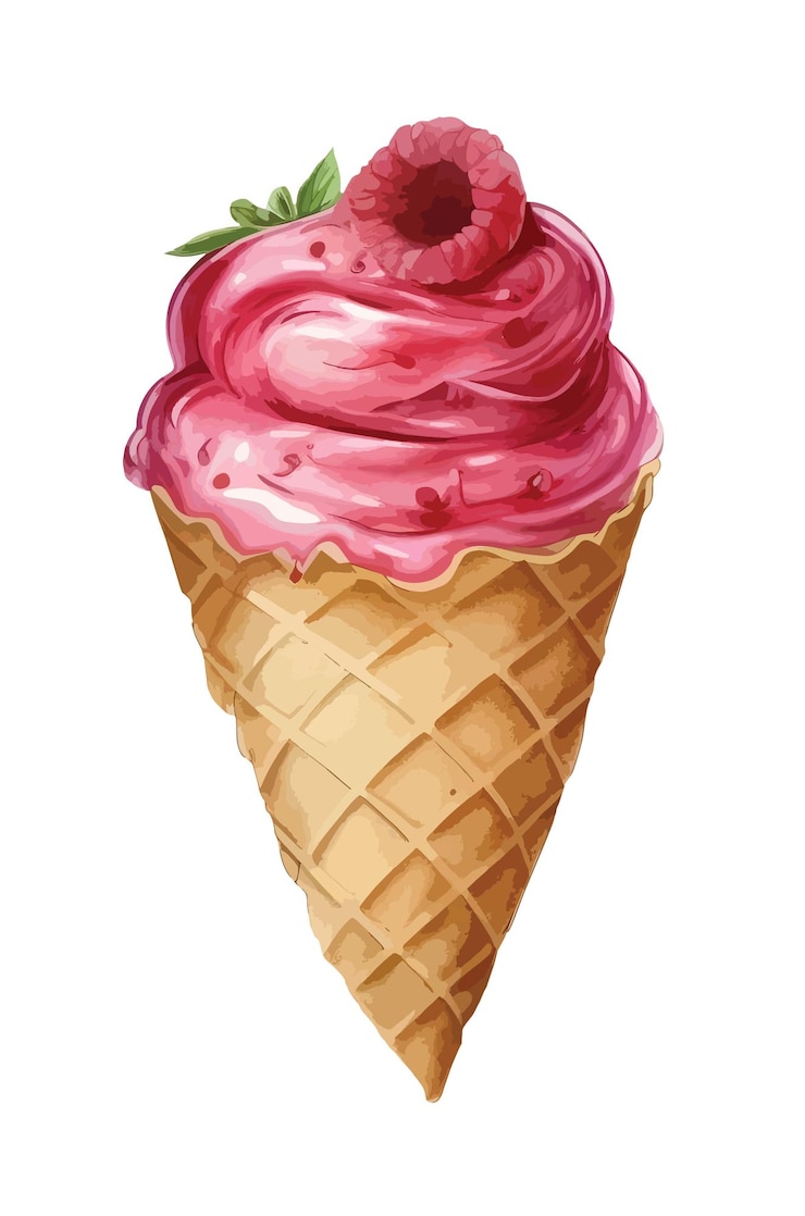 Vettore illustrazione vettoriale isolata del clipart del gelato