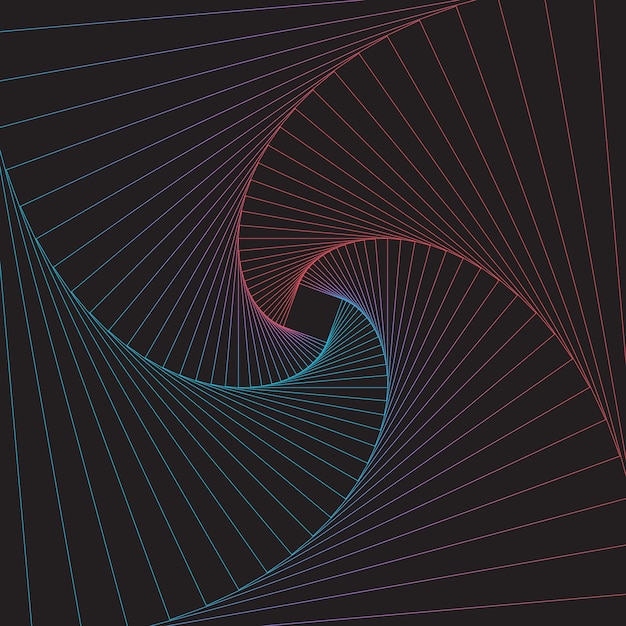 Illustrazione vettoriale linea geometrica art