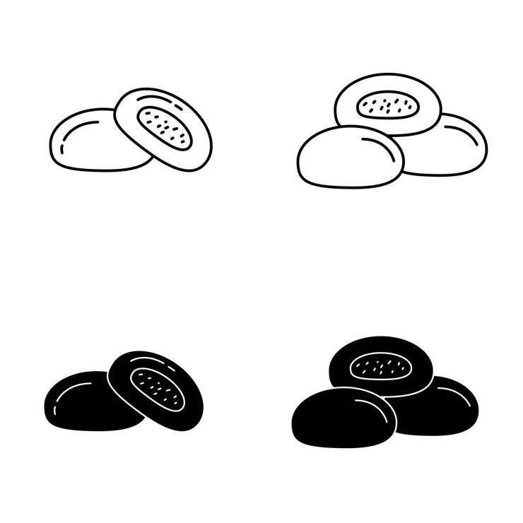 illustrazione vettoriale mochi