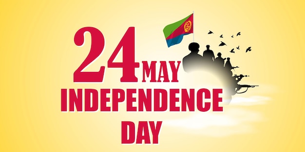 Illustrazione vettoriale per Happy Independence Day Eritrea