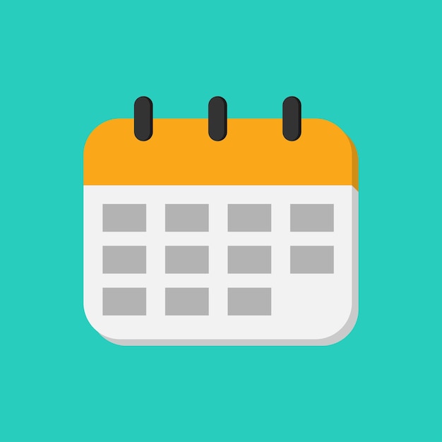 Illustrazione vettoriale per l'icona del calendario