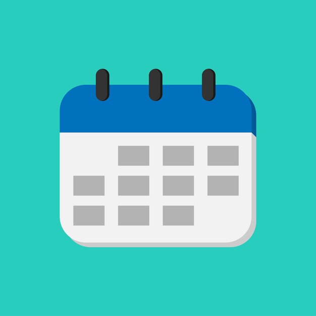 Illustrazione vettoriale per l'icona del calendario